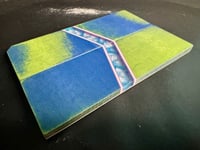 Image 3 of Layered Micarta & @Kaoticartworks Resin Segmented Knife Scales