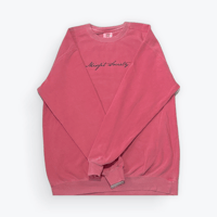 Image 1 of vintage crew neck (crimson red)