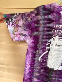 Image 2 of MEDIUM Live Fast Eat Trash Tie Dye Shirt I12