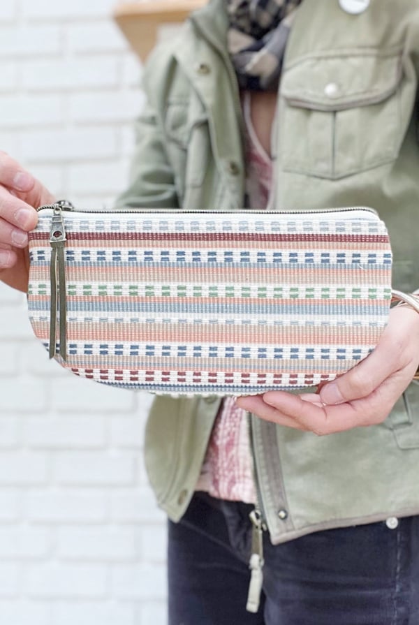 Image of Stripes & Dashes Clutch