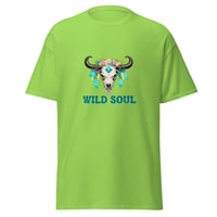Image 1 of Unisex classic tee, Wild Soul Longhorn Skull tee