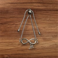 Image 1 of Initial Infinity Adjustable Bracelet