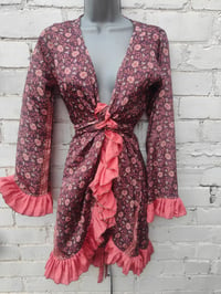 Image 2 of Wrap dress- Pinks s-m