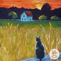 Watercolour Painting- Cat and Sunset, 24th May 2:30pm-5pm Ousebank House (paint from scratch)