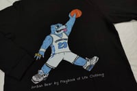 Image 2 of Livingstone College Jordan Blue Bear Long Sleeve Shirt