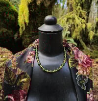 Image 1 of Jade and Brass necklace 
