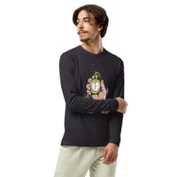 Image 2 of Men Long Sleeve HEALING PROCESS Fitted Crew