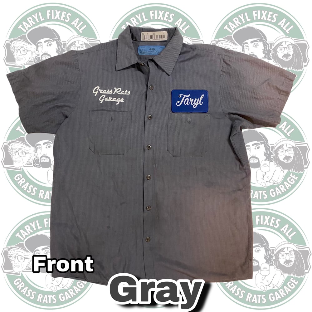 Gently Used Nuts & Bolts Flag Work Shirts (Patch Front)