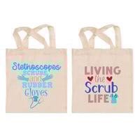 Image 1 of Medical-themed Tote Bags