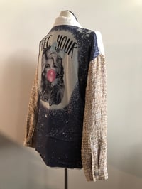 Image 3 of Upcycled “Beg Your Parton” shirt jacket
