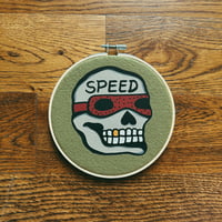 Image 2 of Speed Skull Wall Hanging