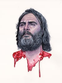 YOU WERE NEVER REALLY HERE watercolor painting