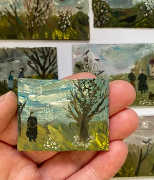 Image of Favourite old tree - tiny painting