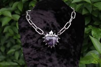 Image 3 of Dead Good fox tooth and amethyst heart statement piece 2