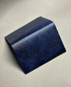 Image of Blue Museum Calfskin Seamless Cardholder N°2