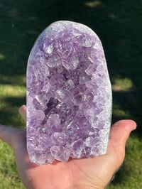 Image 9 of Amethyst Base Cut Polished Edge #2021