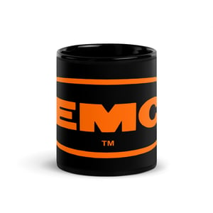 Image of Official Remco Toys - Black Glossy Mug (Orange logo)