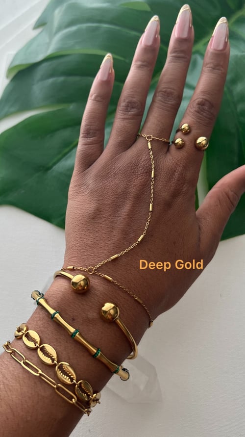 Image of THIN LINE • Hand Chain Bracelet