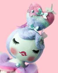 Image 4 of RESERVED FOR MORGAN MEDIUM ART DOLL BUTTERFLY DREAMS 