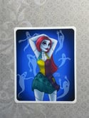 Sally inspired Ghostly Pin Up Girl | 3” Glossy Vinyl Sticker