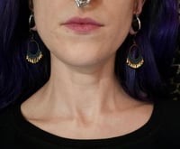 Image 3 of Small beaded hoops 