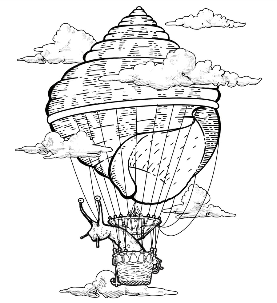 Image of Hot Snail Balloon T-Shirt (One Color)