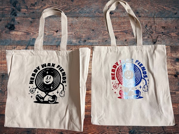 Image of HWF Screen Printed Record Totes