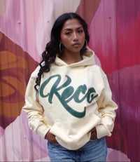 Image 2 of KECO SIGNATURE KISS HOODIE(CREAM)
