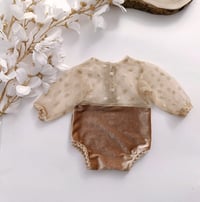 Image 3 of Newborn girls bodysuit | Fiorenza | beige