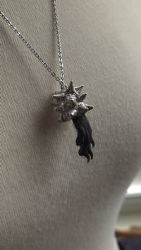 Image 5 of Black squirrel paw necklace 