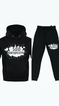 500GG Blk Jogger Set (old English)