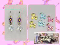 Image 1 of Iridescent Balloon Animal Earrings