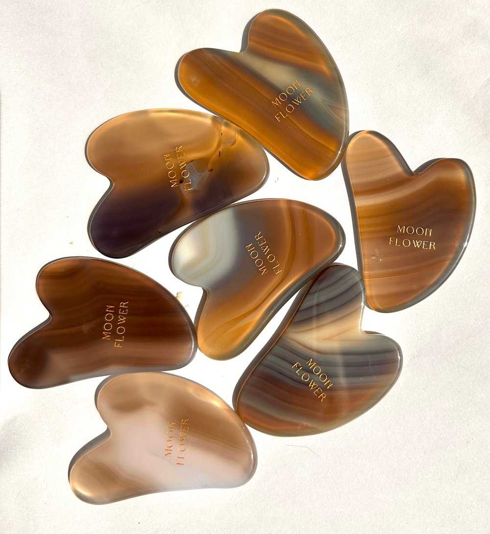 Image of Face Snatching Agate Gua Sha Stones