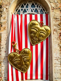 Image 3 of LARGE HEART FACE CHARM 