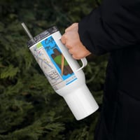 Image 2 of Dominica by Bus 40oz Cafe Mwen Map Print Cup