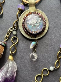Image 3 of Lariat with Kuchi and amethyst