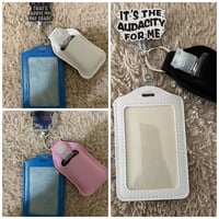 Image 1 of Funny Phrase Reel Badge Holders