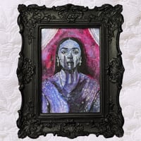 Image 1 of ‘The Darkness’ Original Painting ~ Framed