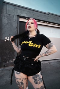 Image 8 of Good Girl Crop YELLOW ON BLACK