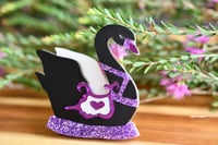 Image 2 of Giselle - Black Swan Carousel Brooch Purple 