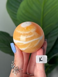 Image 11 of CHOOSE YOUR OWN ORANGE CREAMSICLE CALCITE SPHERES -MEXICO-