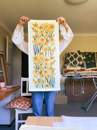 Image 4 of 'Daffodil' Linen Wall Hanging