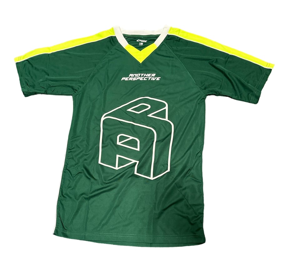 Image of Green/Yellow 3-D Perspective Jersey
