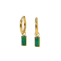 MALACHITE CHARM HUGGIES