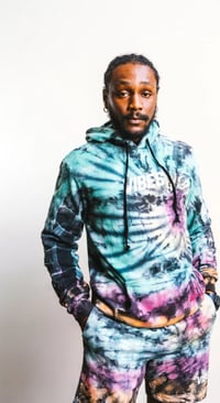 Image 1 of Green Tie Dye Hoodie
