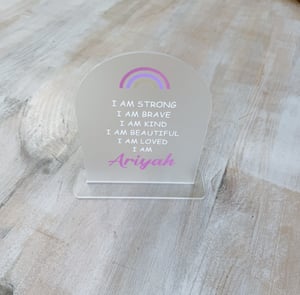 Image of Personalised Affirmation Plaque