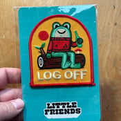 Image of Log Off patch de little friends of printmaking 