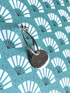 Image of Silver or gold plated disc earring