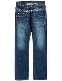 Image 1 of Cabane de Zucca Double Waist Hidden Studs Denim - 31