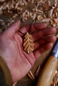 Image 7 of Oak Leaf- Pendant Necklace 